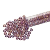 Czech Glass Seed Beads Size 6/0 - Light Amethyst AB