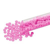Czech Glass Seed Beads Size 6/0 - Pink Ceylon