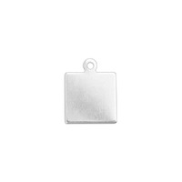 Premium Metal Stamping Blank - 16ga Aluminium Square Jewelry Tag