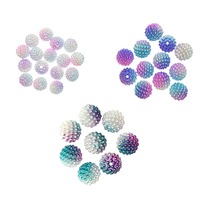 Rainbow Globe Beads - Pastel Cool Pack of 36