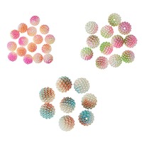 Rainbow Globe Beads - Pastel Warm Pack of 36