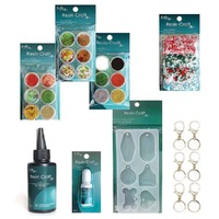 Resin Craft Holiday Accessory Kit - DIY tags, ornaments or keychains