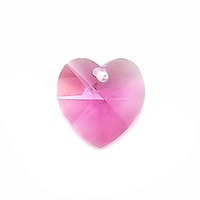 Swarovski Crystal Heart Pendant - Rose