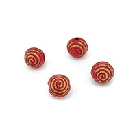 Firebrick Vintage Lucite Bead