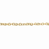 Cable Chain Link Gold Plated 2x2mm - Per Foot (30cm)