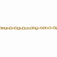 Cable Chain Link Gold Plated 2x2mm - Per Foot (30cm)