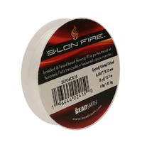 S-Lon Fire Braided Bead Thread - Crystal 4lb
