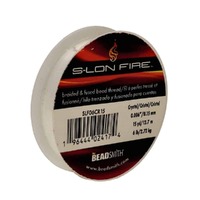 S-Lon Fire Braided Bead Thread - Crystal 6lb