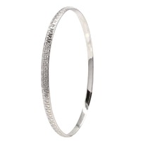 Sterling Silver Textured Bangle