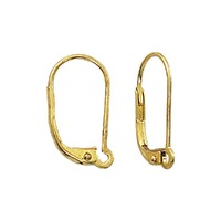 Leverback Earrings With Interchangeable Loop - Gold Plated