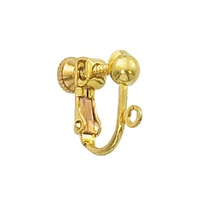 Screw Back Clip-On Earrings - Gold Plated x 1 Pair