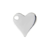Sterling Silver Blank Engravable Pendant - Heart
