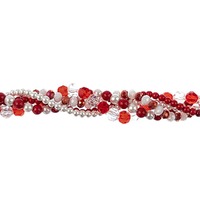 Inspirational Bead Mix -  Red and White