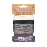 Beadsmith S-Lon Nylon Beading Cord - Basic Mix