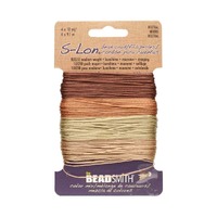 Beadsmith S-Lon Nylon Beading Cord - Neutrals Mix