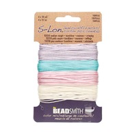 Beadsmith S-Lon Nylon Beading Cord - Tropical Mix