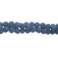 Lava Beads - Starry Night 8mm x 8" strand