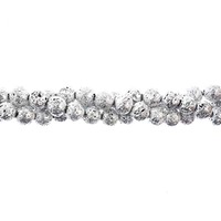 Lava Beads - Silver 8mm x 8" strand