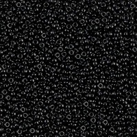 Miyuki Glass Seed Beads - Size 15/0 x Black