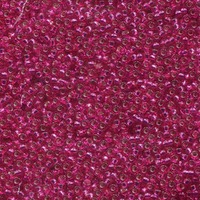 Miyuki Glass Seed Beads - Size 15/0 x S/L Raspberry Transparent