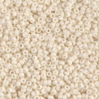 Miyuki Glass Seed Beads - Size 15/0 x Matte Cream