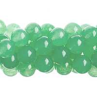 Semi-Precious Gemstone Round Beads - Green Aventurine Natural Dyed