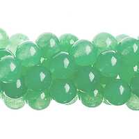 Semi-Precious Gemstone Round Beads - Green Aventurine Natural Dyed