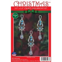 Beaded Ornament Kit - Snowflake Drops