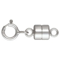 Sterling Silver Magnetic Clasp Converter with Spring Ring