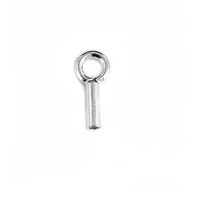 Sterling Silver End Cap with Ring x 9mm