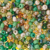 Czech Glass Seed Beads Size 6/0 - Agate Mix