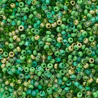 Czech Glass Seed Beads Size 10/0 - Poison Ivy Mix