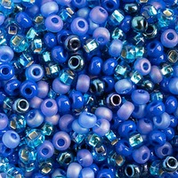 Czech Glass Seed Beads Size 8/0 - Deep Sea Mix