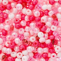 Czech Glass Seed Beads Size 6/0 - Wild Roses Mix