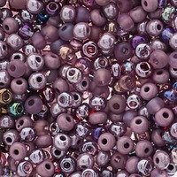 Czech Glass Seed Beads Size 6/0 - Amethyst