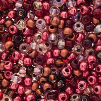 Czech Glass Seed Beads Size 6/0 - Maleficents Blood Mix