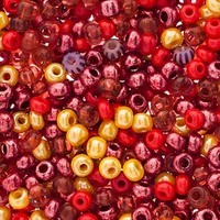 Czech Glass Seed Beads Size 6/0 - Jasper Mix
