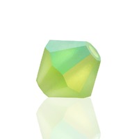 Preciosa Crystal Bicone Beads - Limecicle AB Matt x 6mm