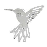 Hummingbird Silver Craft Charm
