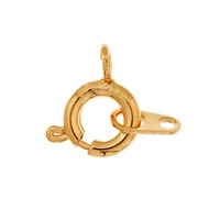 Gold Plated Spring Ring Clasp with Attachment