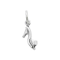 Sterling Silver Charm with Jump Ring - High Heel Shoe