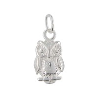 Sterling Silver Charm with Jump Ring - Owl