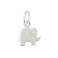 Sterling Silver Charm with Jump Ring - Mini Elephant