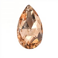 Crystal Lane Faceted Teardrop Pendant Copper - Factory Seconds