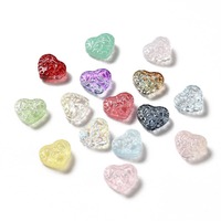 Glass Heart Bead Mix - 10 x 16mm