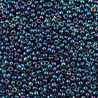 Czech Glass Seed Beads Size 10/0 - Midnight