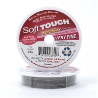 Soft Touch Satin Silver Beading Wire .010 dia x 30 feet