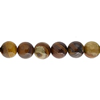 Semi-Precious Round Beads - Iron Zebra Jasper x 6mm (8" Strand)