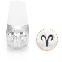 ImpressArt Metal Design Stamp – Zodiac Aries Symbol (6mm)