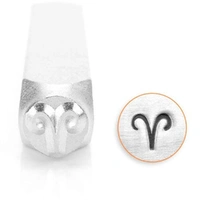 ImpressArt Metal Design Stamp – Zodiac Aries Symbol (6mm)